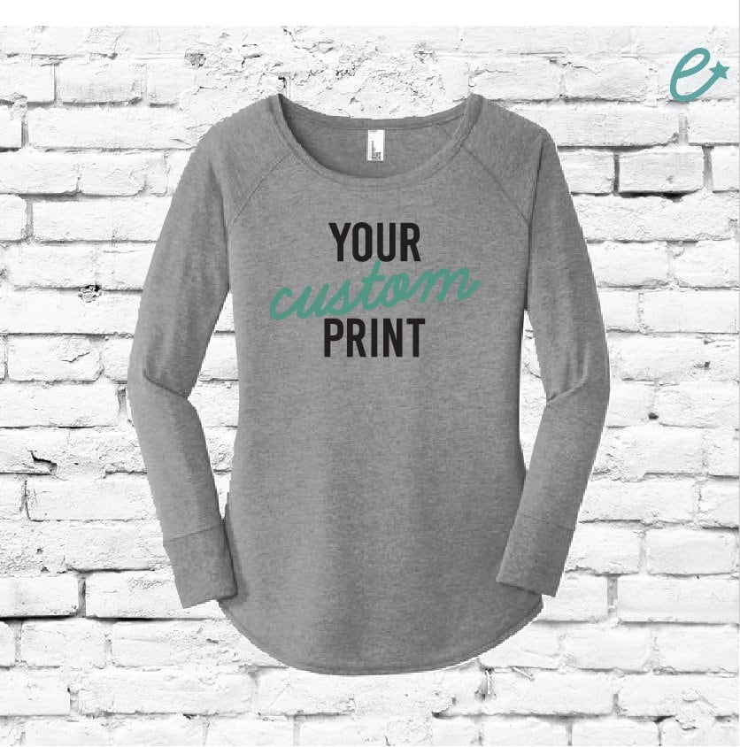Custom Print Ladies Long Sleeve Tunic 