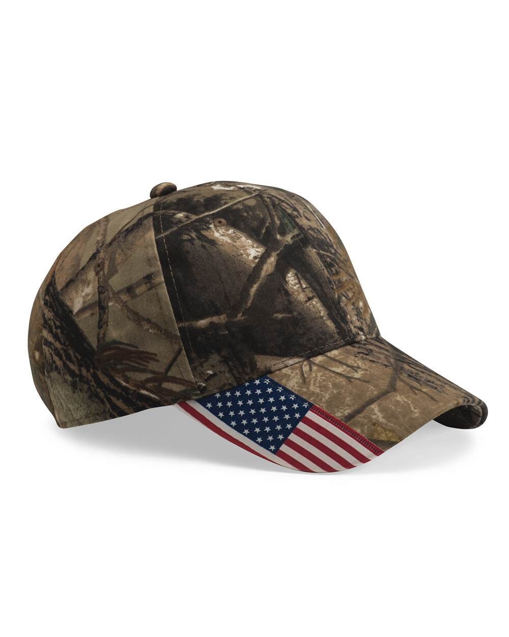 Custom Camo American Flag Hat Baseball 