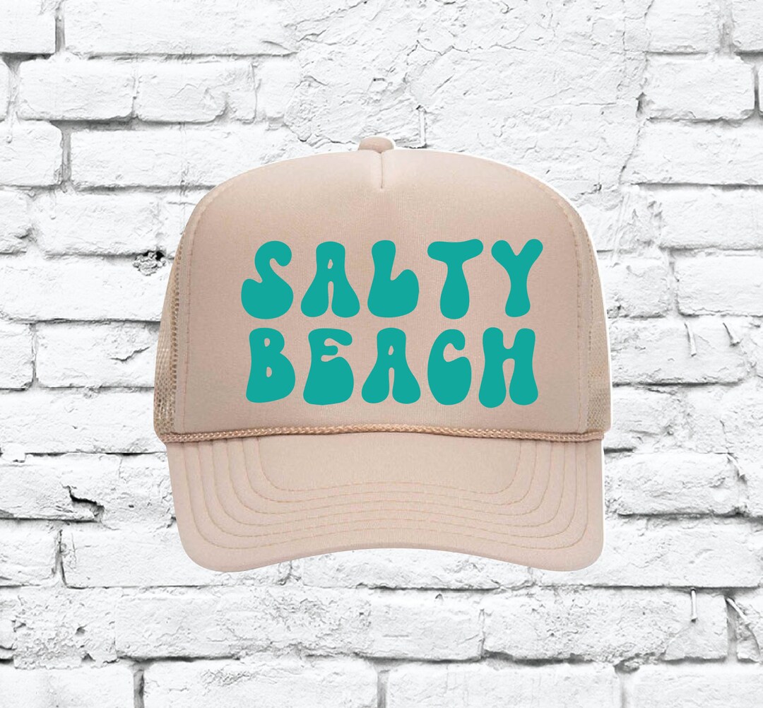 Salty Beach Trucker Hats Mesh Back Hat Snapback Etsy salty-beach-trucker-hats-mesh-back-hat-snapback-etsy