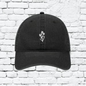 WildFlower Baseball Hat Wild Flower Nature Floral Spring Bloom Unstructured Dad Hat Strap back Cap