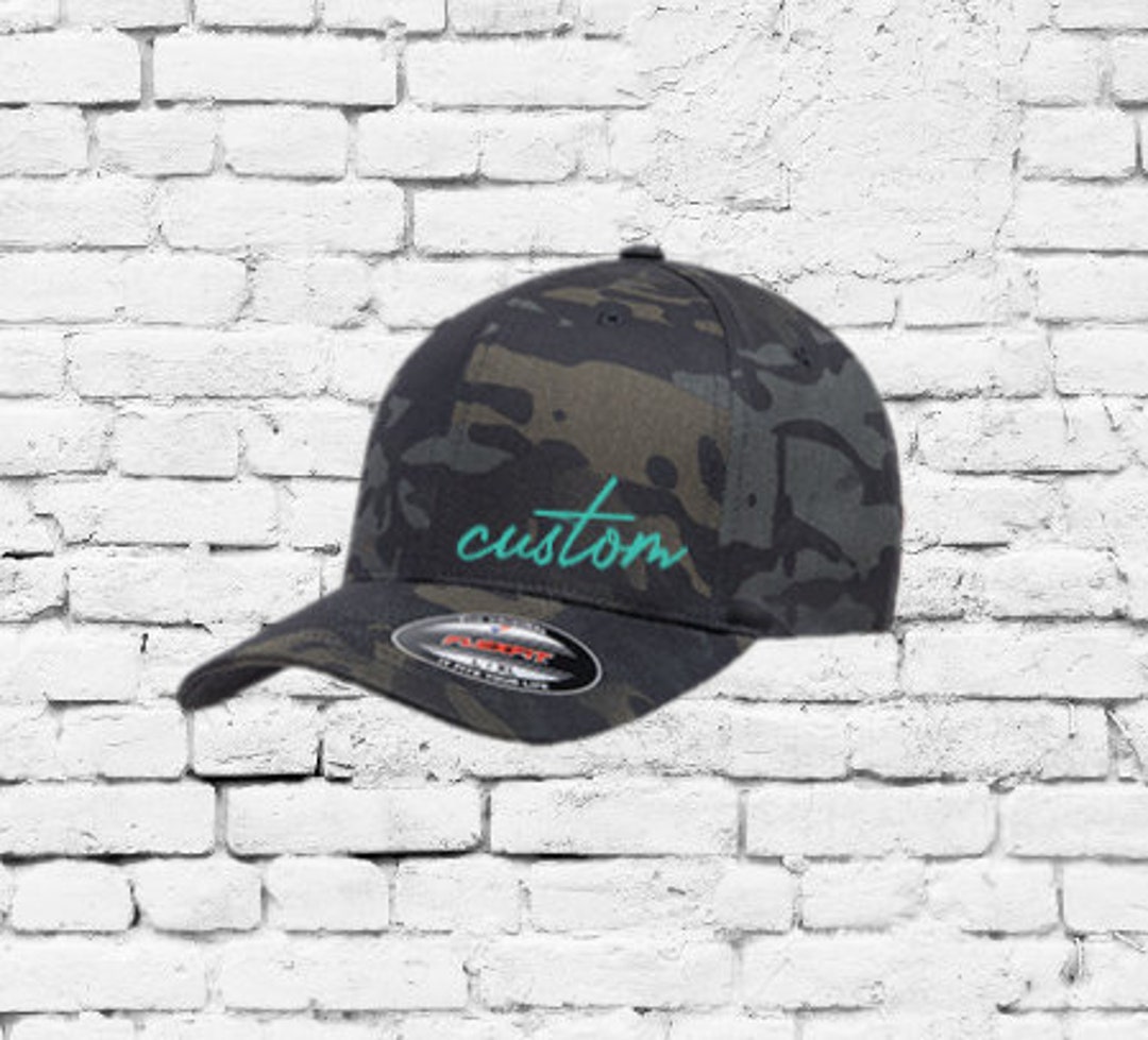 Black camo sale flexfit hat