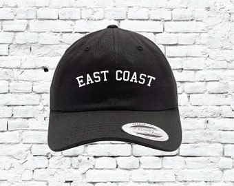 East Coast Yupoong Classic Dad Sombrero algodón Twill papá's Cap bordado bajo perfil sombrero no estructurado 6245