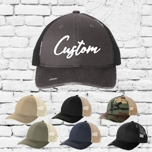 Czapka Trucker Hat z haftem C600 Port Authority z siateczki z tyłu, nieustrukturyzowana, niska, sześciopanelowa