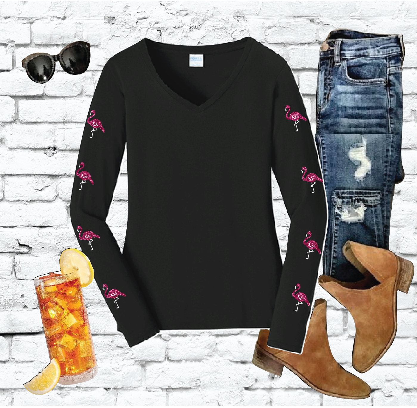 Flamenco Bolero Top Mit Gekreuztem Design - Langärmelig Mit Rüschen Für Tanz & Auftritte