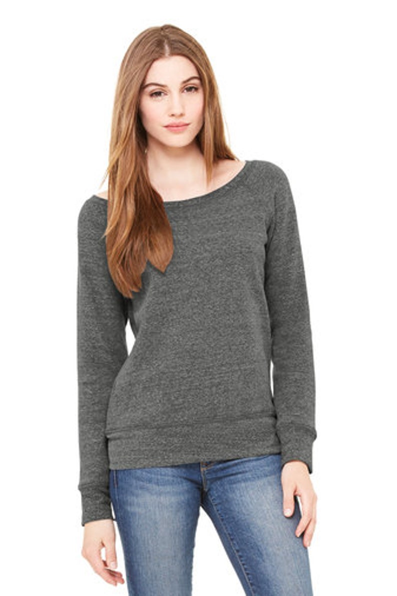 Custom Fleece Wide-neck Sweatshirt Personalized Womens - Etsy Sweden