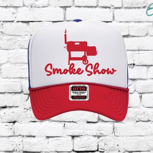 Smoke Show Hat Custom Freedom Trucker Hat Fourth of July Snapback