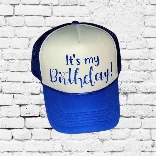 It's My Birthday Trucker Hats Bridal Party Hats Mesh Back Hats with Snapback