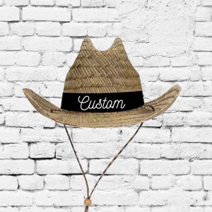 Chapeaux de cowboy brodés personnalisés