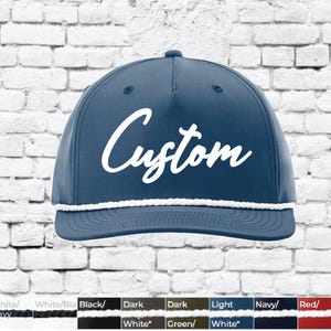 Custom Embroidery Hat Richardson Performance with Rope Cap - 258
