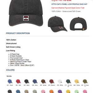 Gorra de béisbol WildFlower con diseño de flores silvestres, naturaleza, flores, primavera, floración, gorra de papá sin estructura, con correa trasera imagen 5
