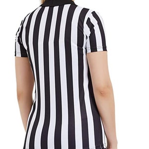 Custom Print Referee Shirt Women's Jersey Short Sleeve Ref Tee Shirt ...