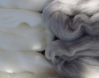 Pure White Wool Tops 100gms
