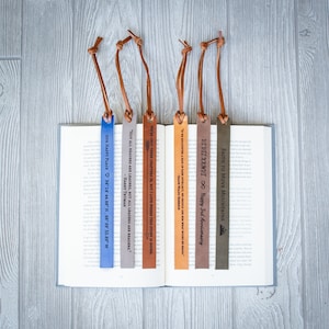 Lee 130周年 ANNIVERSARY BOOK MARK OVERALL Custom Bookmark, Leather Book Mark, Anniversary Gift, Reader