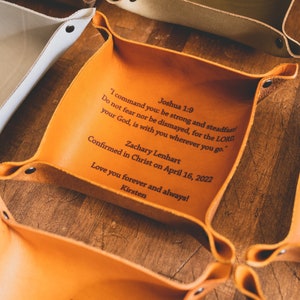 Custom confirmation gift, Gift for confirmation, gift for boy, personalized leather, engraved leather, gift for her, christian gift,