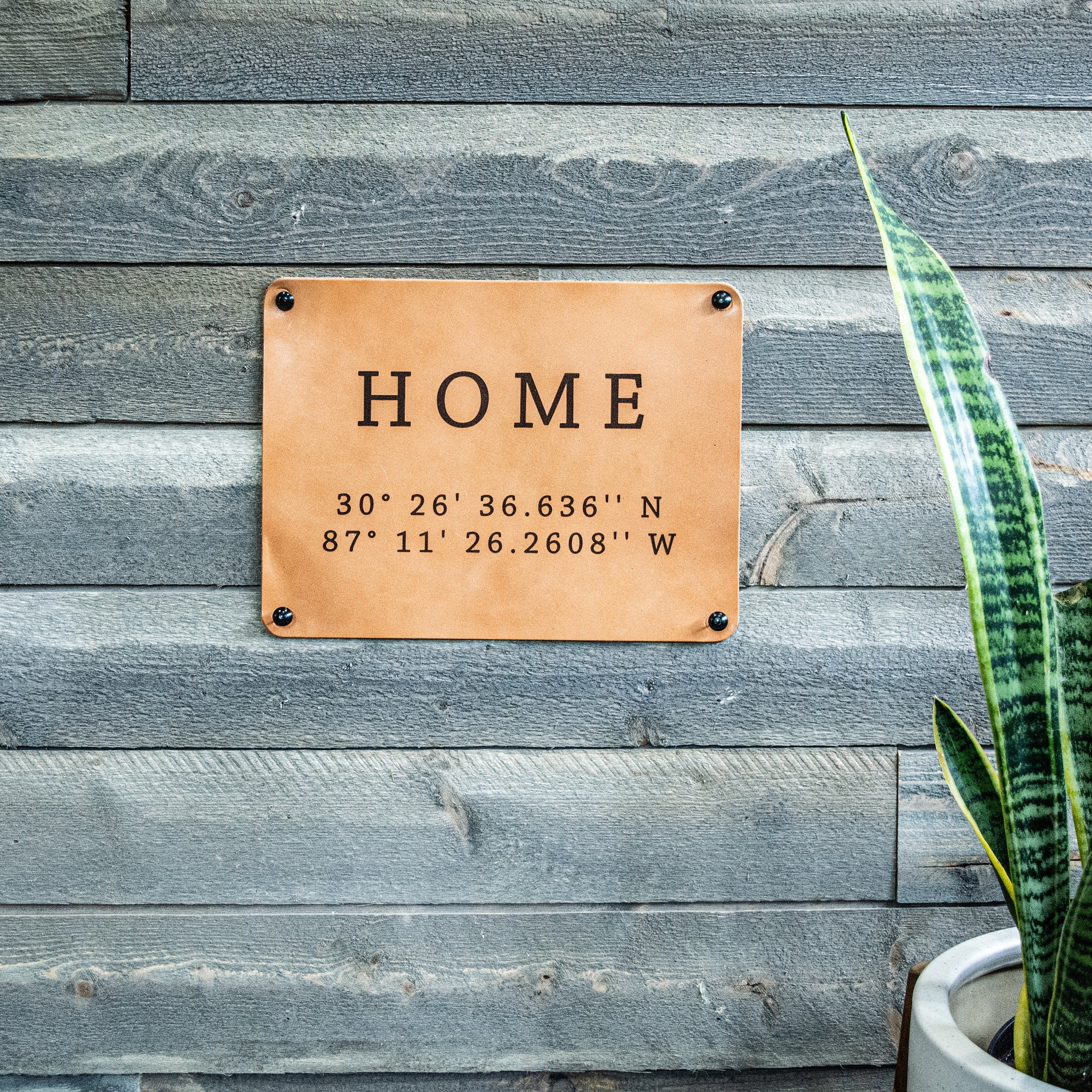 Custom Leather Home Decor Sign, Personalized Gifts, Gifts for Him ...