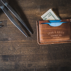 The Kennedy, billetera de cuero hecha a mano para hombre, cuero italiano de grano completo, billetera para hombres, regalos para hombres, regalo para él, billetera pequeña