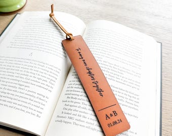 Custom Leather Bookmark, USA, Personalized 3 year anniversary gift, Book Lover gift, Gift For Him, Gift for Her, Anniversary Gift Idea