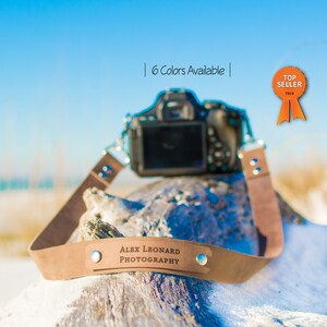 Custom Leather camera strap, leather camera strap, strap for camera, Nikon camera strap, anniversary gift, mens gift, personalized strap