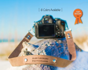 Custom Leather camera strap, leather camera strap, strap for camera, Nikon camera strap, anniversary gift, mens gift, personalized strap