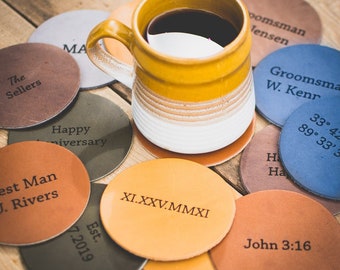 Personalized coasters set, groomsmen gift, gift for groomsmen, best man gifts, gifts for wedding party, groomsman gift, best groomsmen gifts