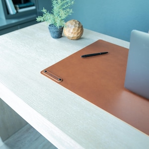 Personalized Leather Desk Mat - 3rd Anniversary Gift Idea for Him or Her - Elevate Your Workspace with Style, Christmas Gift for him