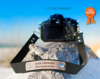 Custom Leather camera strap, leather camera strap, canon camera strap, Nikon camera strap, leather gift, mens gift, personalized strap, dad