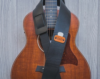 Cadeau de Noël pour lui 2023, sangle de guitare en cuir personnalisée pour votre mari, cadeau unique et parfait pour quelqu'un qui a tout