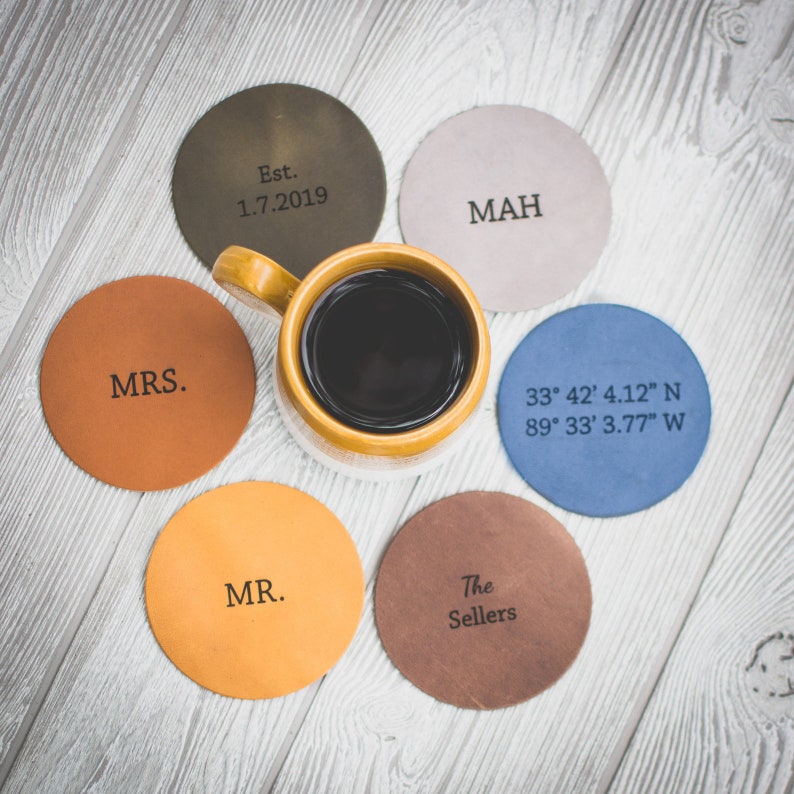 Personalized coasters set, groomsmen gift, gift for groomsmen, best man gifts, gifts for wedding party, groomsman gift, best groomsmen gifts image 3