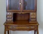 Vintage French Country Provincial Secretary Ladies Writing Desk Escritoire by Thomasville