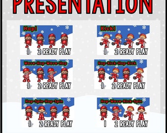 Actividad de reproducción con ritmo constante de percusión corporal de elfos navideños: vídeo Google Apps