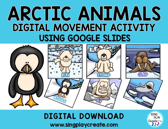Arctic Animal Freeze Dance Brain Break P.E. (Download Now) 