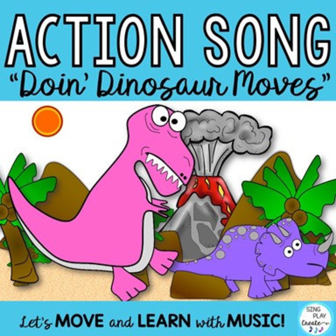 Dinosaur Freeze Dance, Brain Break, Exercise, Movement Activity