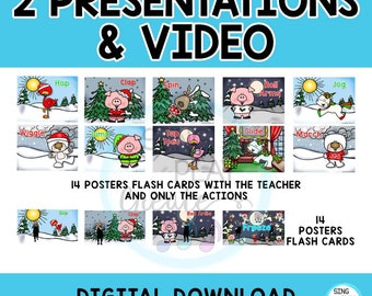 Holiday Freeze Dance, Brain Break, Exercise, Movement Activity