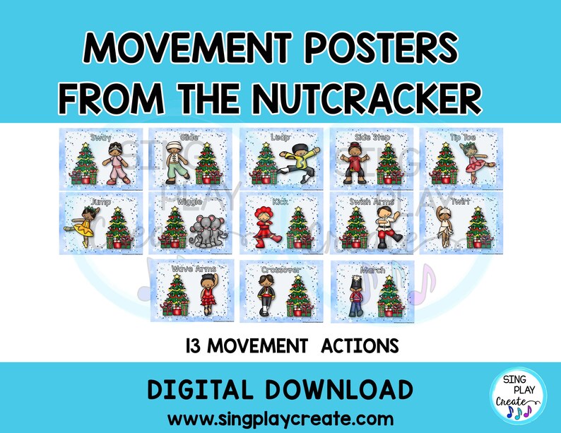 Nutcracker Creative Movement and Scarf Activity Brain Breaks Etsy
