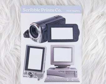 Tech Frames – Deco // Matte Journal Stickers