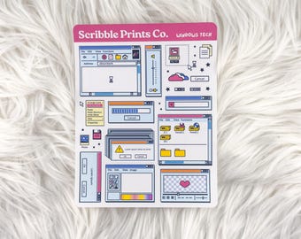 Windows Tech – Deco // Matte Journal Stickers