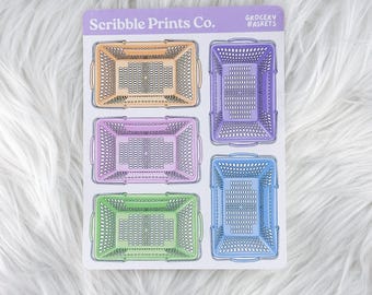 Grocery Baskets – Deco // Matte Journal Stickers