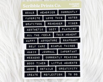 Everyday Labels – Deco // Matte Journal Stickers