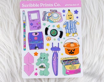 Nostalgia V1 – Deco // Matte Journal Stickers