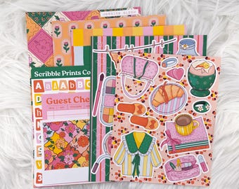 Morning Bloom – Creative Journaling Kit // Matte Junk Journal Stickers