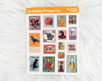 Halloween Stamps – Deco // Matte Journal Stickers