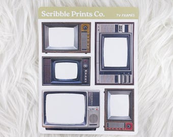 TV Frames – Deco // Matte Journal Stickers