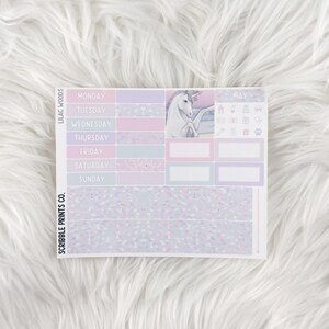 Lilac Woods – Matte Hobonichi Cousin Monthly Sticker Kit
