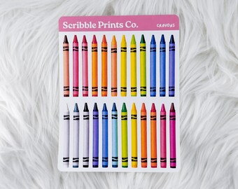 Crayons – Deco // Matte Journal Stickers