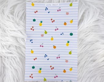 Cute Fruit – Journal Backgrounds // Matte Sticker Paper
