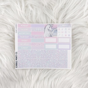 Lilac Woods – Matte Hobonichi Cousin Monthly Sticker Kit