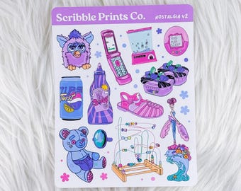 Nostalgia V2 – Deco – Journal Deco // Matte Stickers