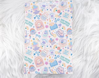 Dreamy Readers Club – Journal Backgrounds // Matte Sticker Paper