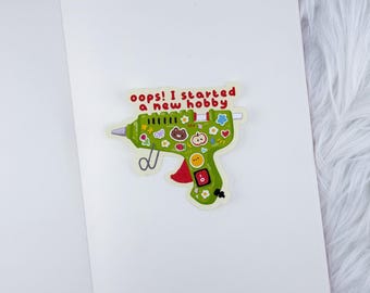 New Hobby // Large Matte Deco Sticker for Journals