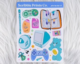 Nostalgia V3 – Deco // Matte Journal Stickers